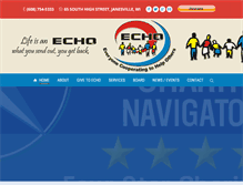 Tablet Screenshot of echojanesville.org
